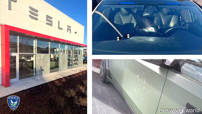 Another Shooting at a Tesla Dealership in Oregon, FBI Launches Investigation | Carscoops